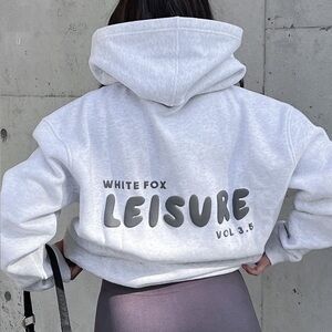 White Fox leisure oversized hoodie